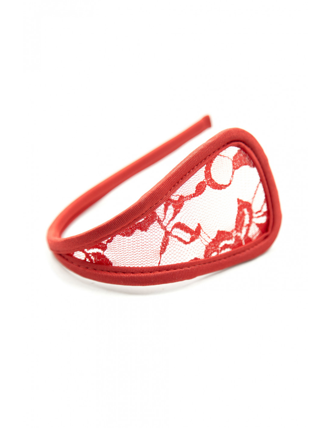 C String dentelle rouge