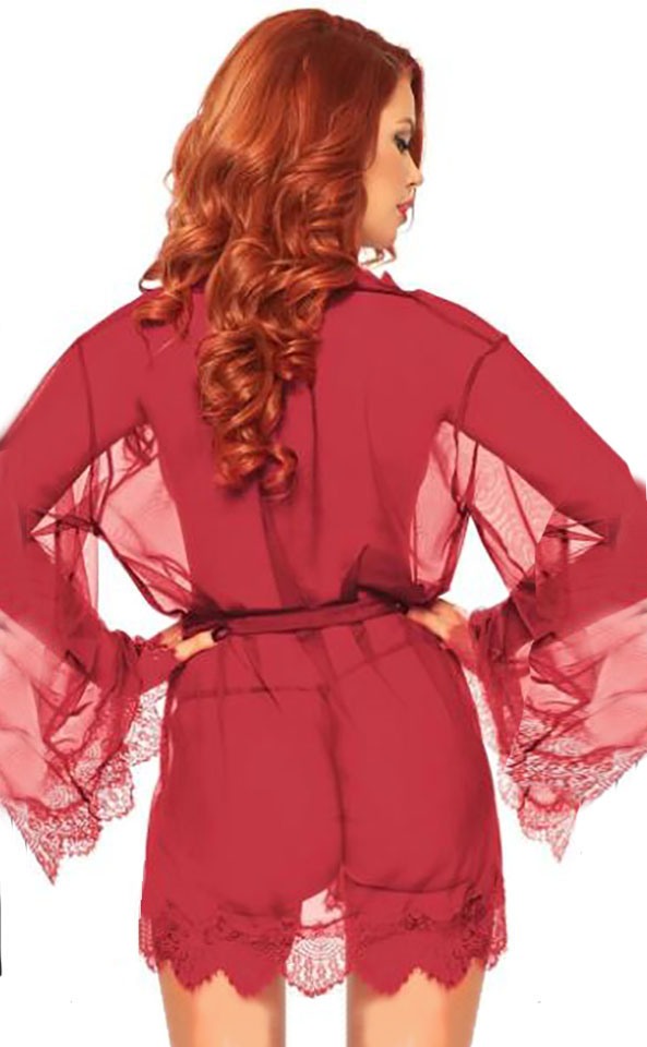 Kimono court Samantha bordeaux