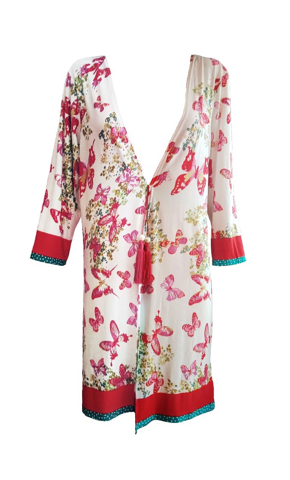 Veste paréo Anita rouge