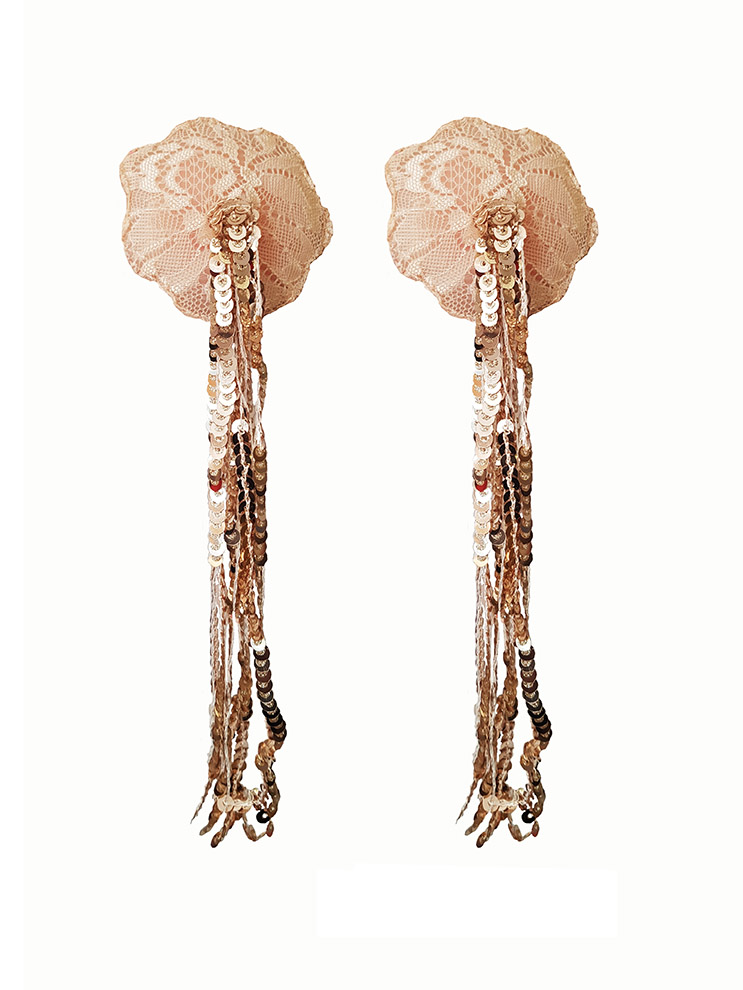 Ensemble Lumière beige et or