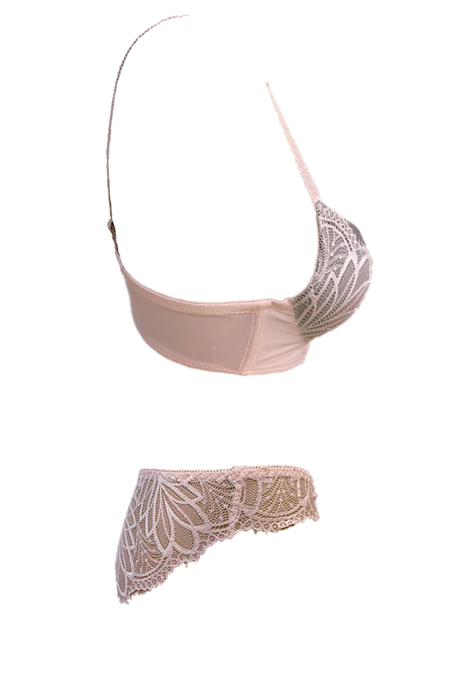 Ensemble Lili gris/rose