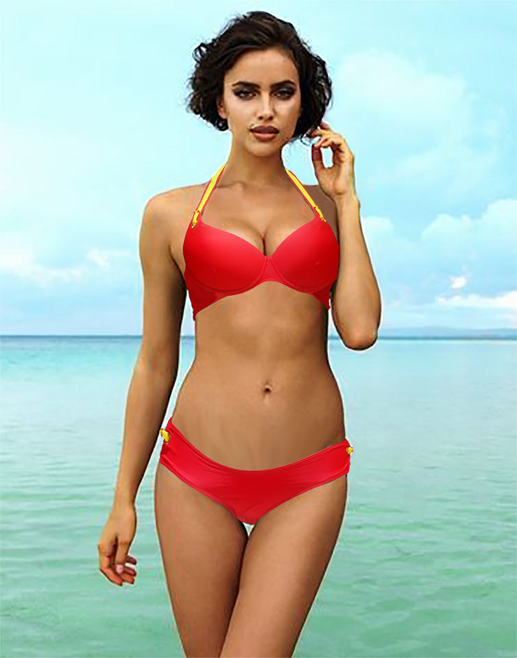 Maillot Maurice rouge et jaune