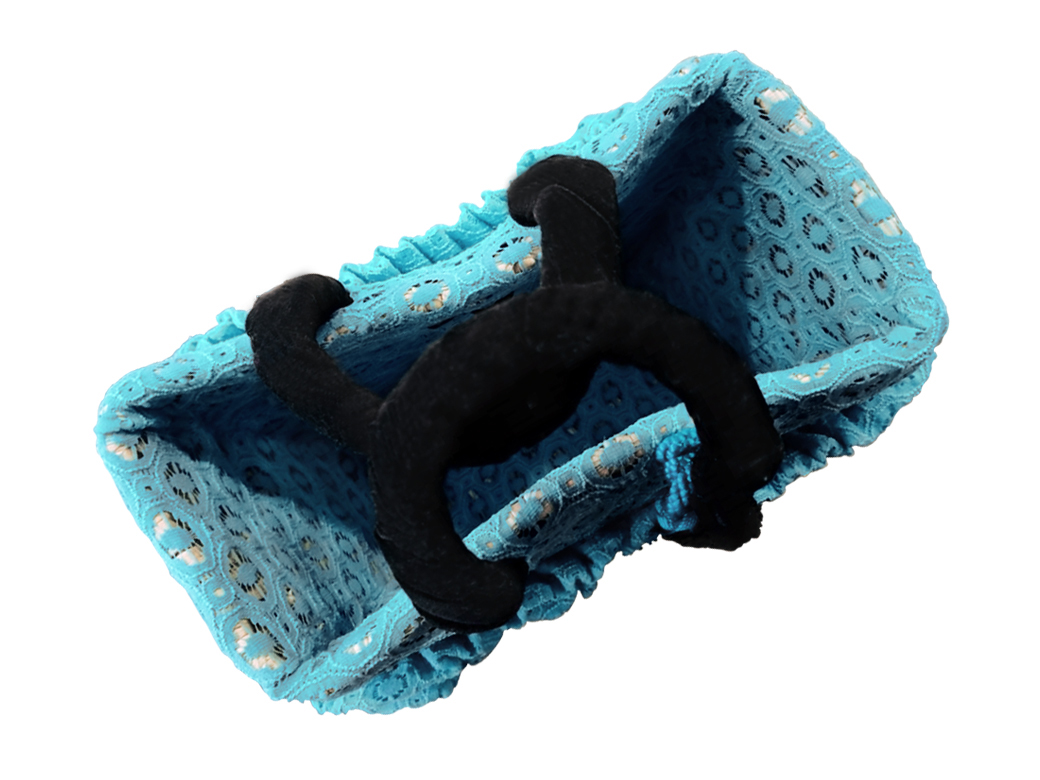 Petit Sac de plage Noir/bleu