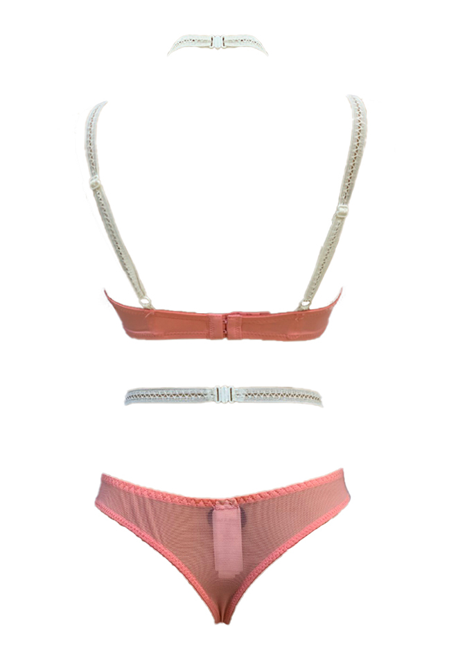 Body Hanane rose et blanc