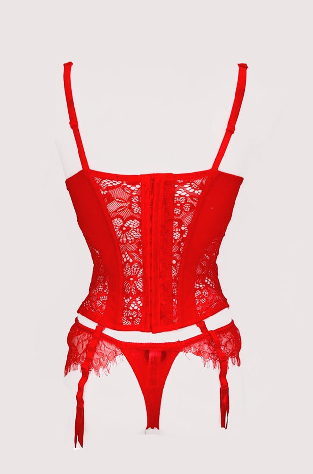 Guepière Tulipe rouge