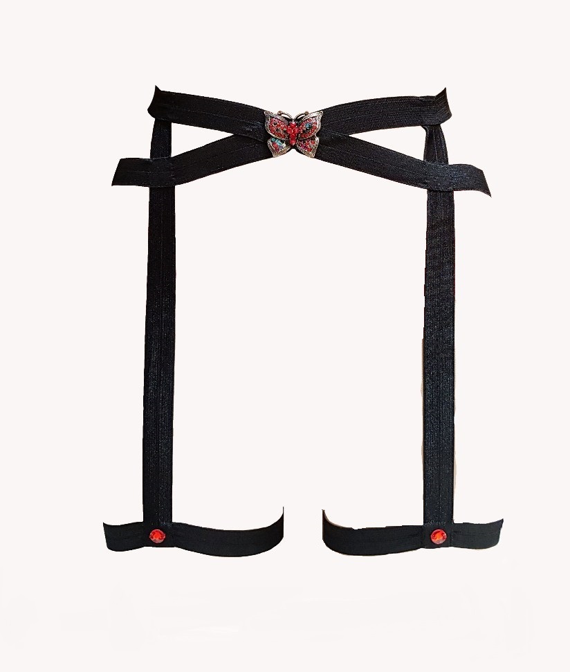 Harnais noir et rouge